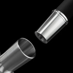 Wasserpfeife Aladin MVP Rocket Silber Schwarz