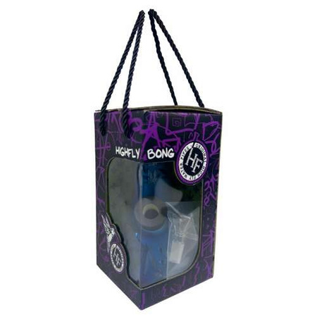 Bongopfeife High Fly (SI) - Blue Leaves (w.20cm)