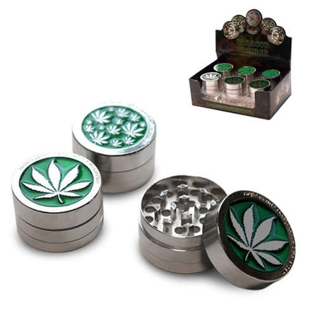 Tobacco grinder - Green Metal