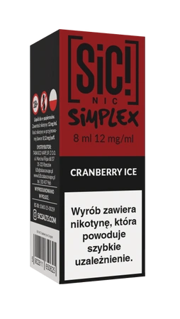E-Liquid SIC! NIC 8ml - Cranberry Ice 12mg