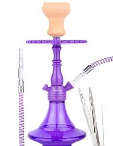 Waterpipe Smokah Drum Acryl Shisha Purple