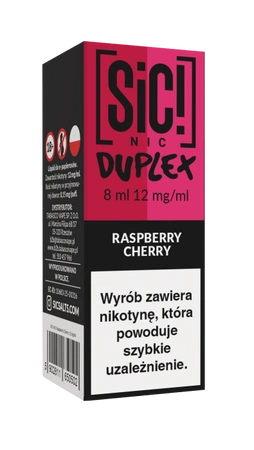 Liquid SIC! NIC 8ml - Raspberry Cherry 12mg