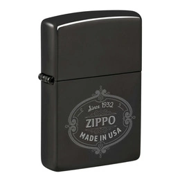 Lighter ZIPPO - BLACK ZIPPO DESIGN