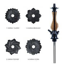 Hookah Stem Karma 3.0 Mini Stripe Black