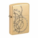 ZIPPO - Music Notes Brass