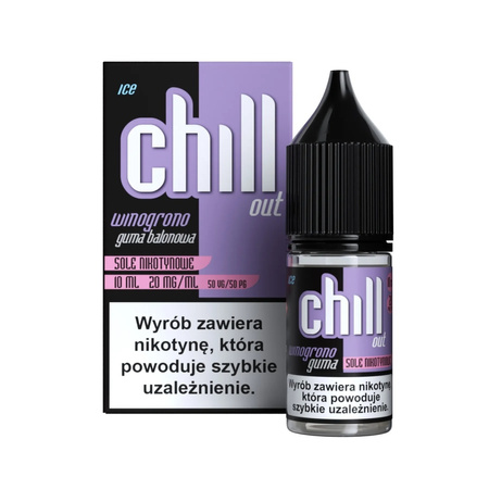 Liquid Chill Out 10ml - Winogrono Guma Balonowa 20mg
