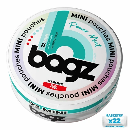 Woreczki Nikotynowe BAGZ Power Mint 3/6 STRONG MINI