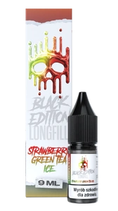 Longfill Dark Line Black Edition 9ml - STRAWBERRY GREEN TEA ICE