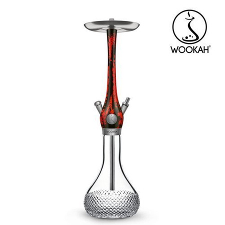 Wasserpfeife Wookah Mastercut Crystal Quills Black/Red
