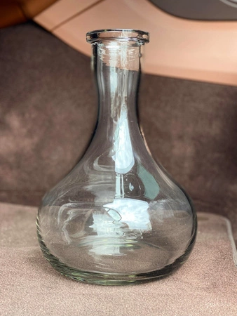 Vase Alpha Hookah Drop Clear