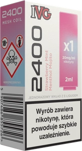 Wkład IVG 2400 Strawberry Mint Menthol Mojito 20mg