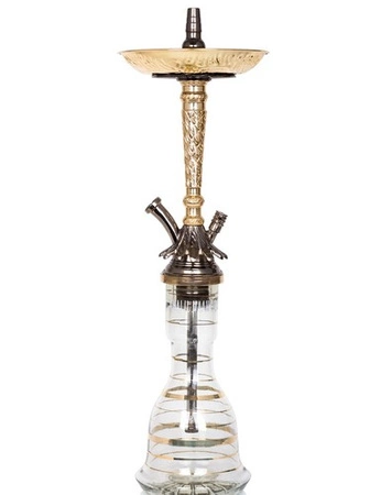 Waterpipe Khalil Mamoon Flower Gold-Oxid