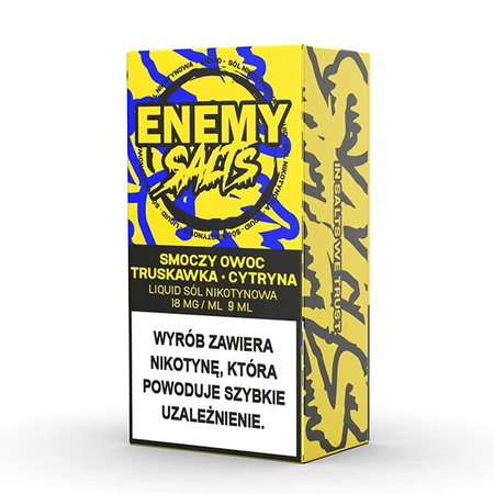 Liquid Enemy Salts 9ml - Dragonfruit Strawberry Lemon 18mg