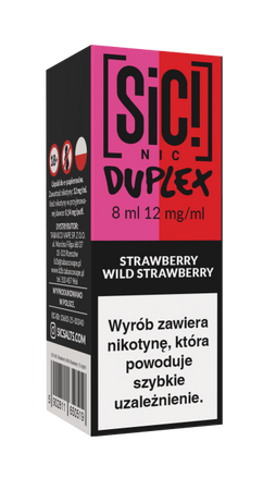 Liquid SIC! NIC 8ml - Strawberry Wild Strawberry 12mg