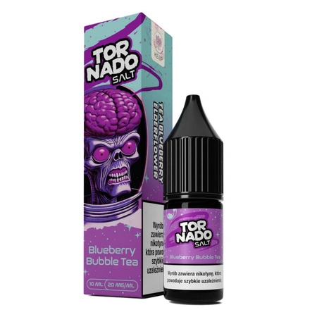 Liquid Tornado Salt 10ml - Blueberry Bubble Tea 20mg