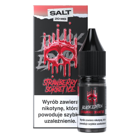 Liquid Dark Line Black Edition Salt 10ml - Strawberry Sorbet Ice 20mg