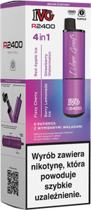 E-papieros POD IVG 2400 Starter Kit Purple x 4 flavours