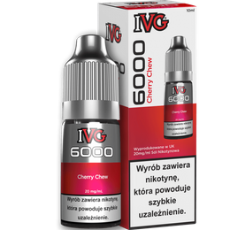 Liquid IVG 6000 Nicotine Salt Cherry Chew 20mg 10ml