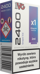 Wkład IVG 2400 Grape Ice 20mg 2ml