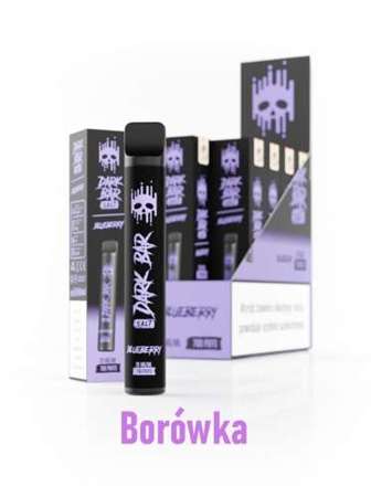 E-papieros Jednorazowy DARK BAR - Blueberry 20mg