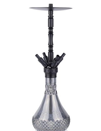 Fajka Wodna WD Hookah Alu Black A43B-7 Grey