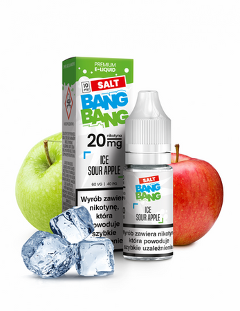 Liquid BANG BANG Salt 10ml - Ice Sour Apple 20mg