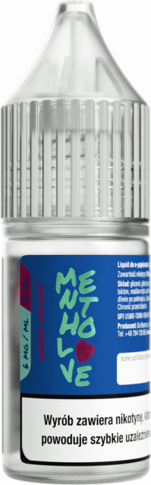 Liquid MENTHOLOVE 10ML - Grape Escape 6mg