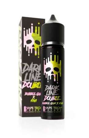 Longfill Dark Line Double 8/60ml - Bubble Gum Kiwi