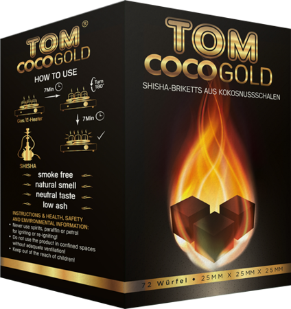 Węgiel do shishy kokosowy Tom Cococha Gold 1kg