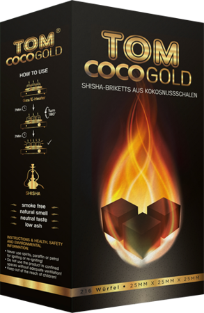 Węgiel do shishy kokosowy Tom Cococha Gold 3kg